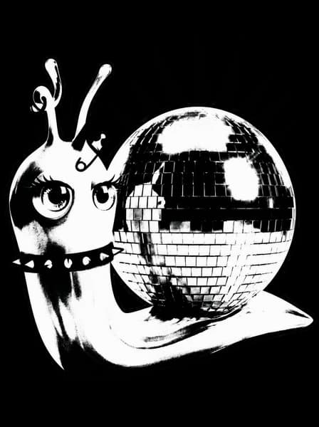 Goth disco snail roomie